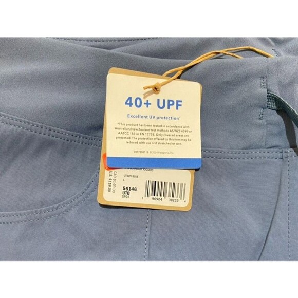 Patagonia Quandary Joggers Womens L Blue Gray Drawstring Cargo Stretch Pants New - Picture 11 of 11